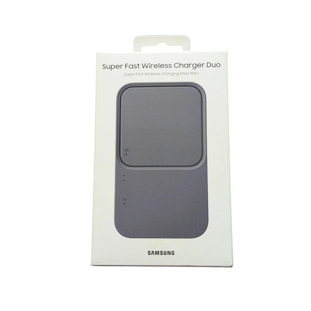Nn4-Poly Samsung Fast 15W Wireless Charger Duo - Dark Gray -‎ Missing Adapter ⬇️