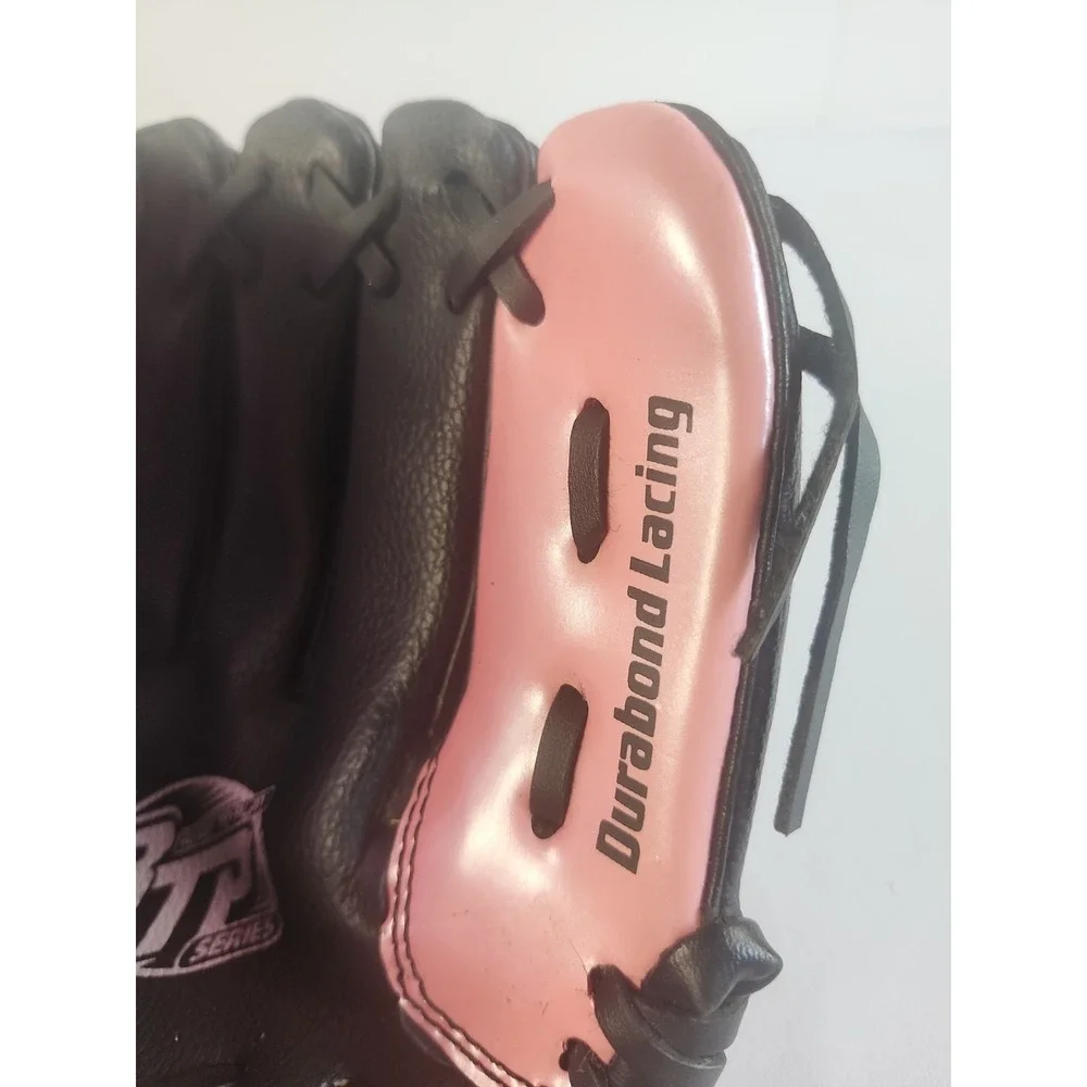 Franklin Left Hand Youth Girls Pink And Black Baseball Softball Mitt Size 9.5