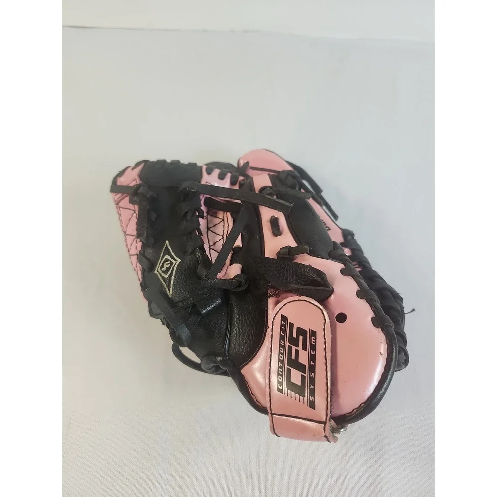 Franklin Left Hand Youth Girls Pink And Black Baseball Softball Mitt Size 9.5