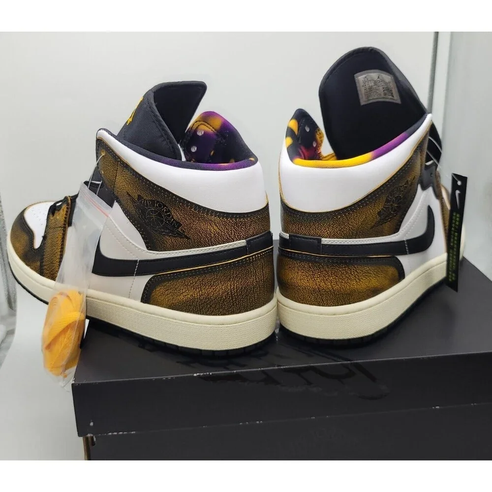 Jordan 1 Mid Sail/Taxi Size 11.5 Mens -DQ8417-071