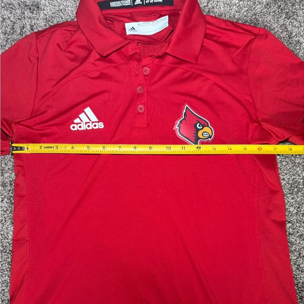 Adidas Men's Red Polo Shirt Louisville Cardinals‎