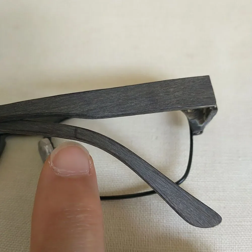 See Eyeglasses Frames Only 1813 C3 Black Brown 52-19-140 Metal Wood France