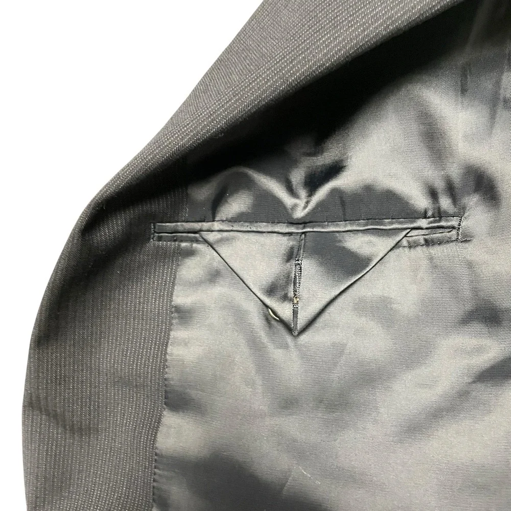 Lauren Ralph Lauren‎ 100% wool Navy Pinstrip Suit Jacket 40R Pants size 34/30