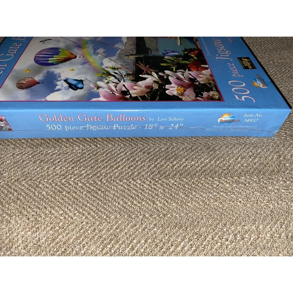 Golden Gate Bridge Balloon By Lori Schory 500 Piece Puzzle‎ New And Sealed 34937