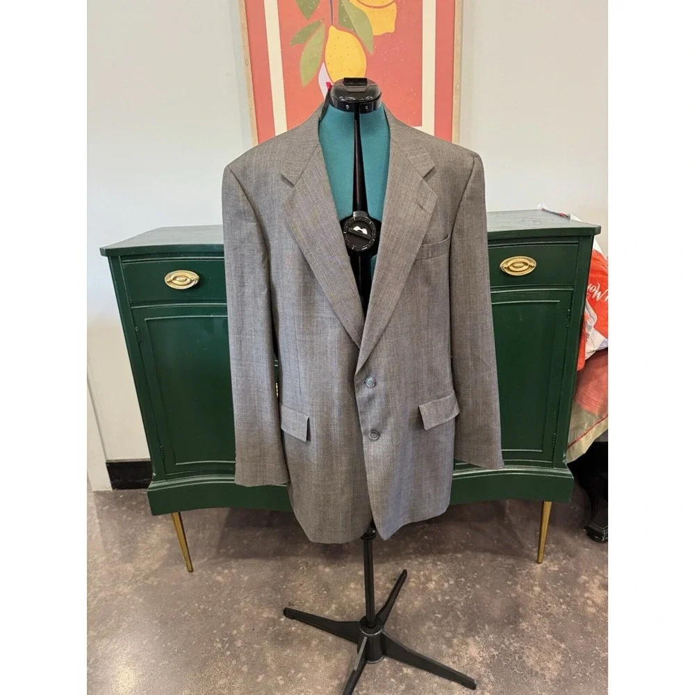 hart‎ schaffner marx blazer 44L EUC Pure Virgin Wool
