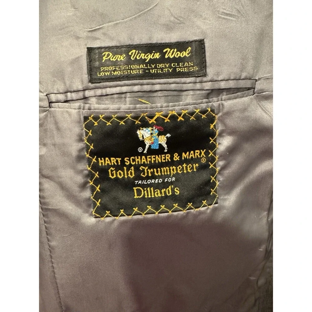 hart‎ schaffner marx blazer 44L EUC Pure Virgin Wool