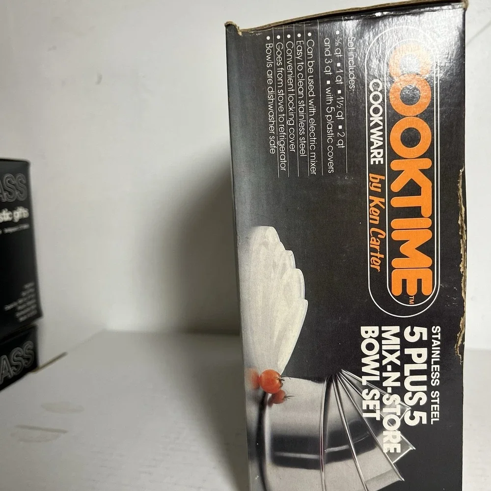 Cooktime Cookware By‎ Ken Carter Stainless Steel Mix And Store Bowl Set