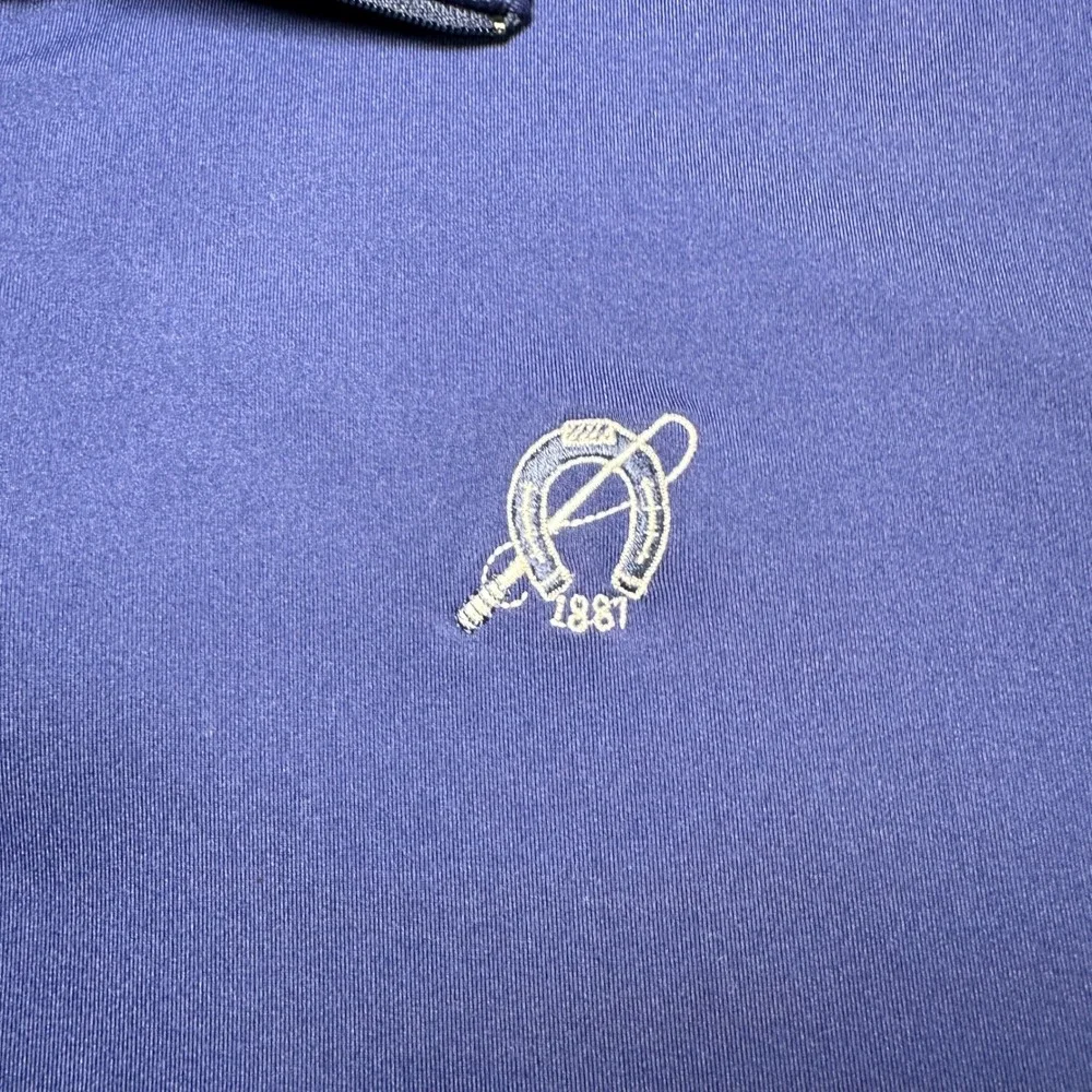 Polo Golf Ralph‎ Lauren Vest Mens XL Blue Quarter Zip Piedmont Driving Club Golf