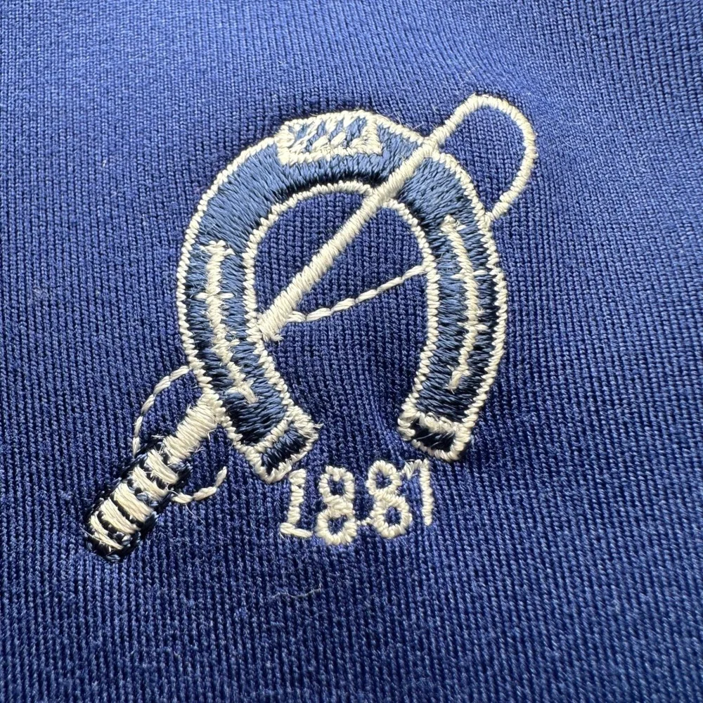Polo Golf Ralph‎ Lauren Vest Mens XL Blue Quarter Zip Piedmont Driving Club Golf