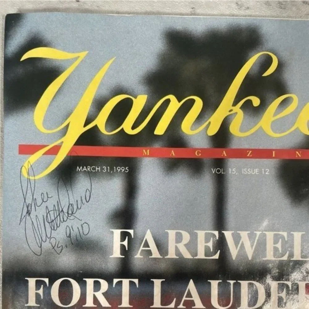 RARE 1995 Yankees Magazine Program Final Spring Training Ft Lauderdale Babe Ruth