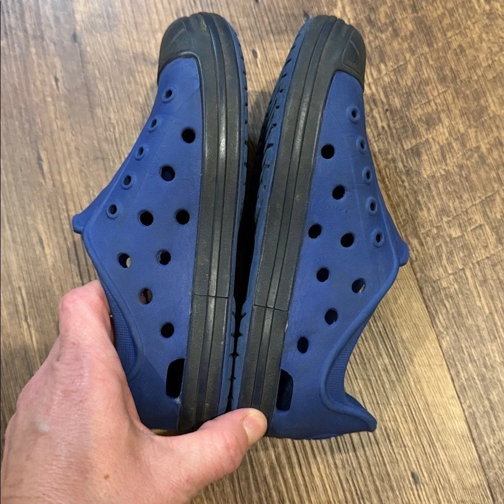 CROCS Blue Water Shoes Kids 12c Slip‎ On Lighweight Pool Beach Grip Sole Summer