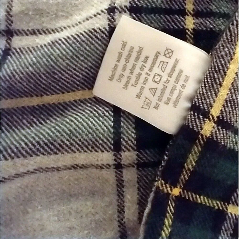 Gymboree Boys Green Plaid Flannel Shirt Small