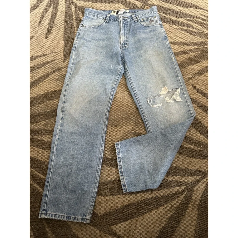 Vintage Harley Davidson Jeans Mens 32x30 Blue Biker Relaxed Straight Made USA‎
