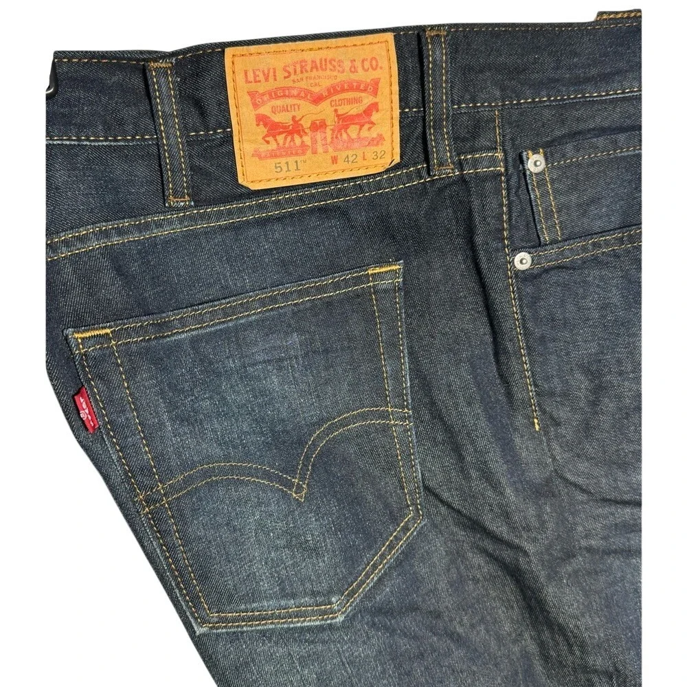 Levi's‎ 511 Men's Dark Blue Straight Jeans