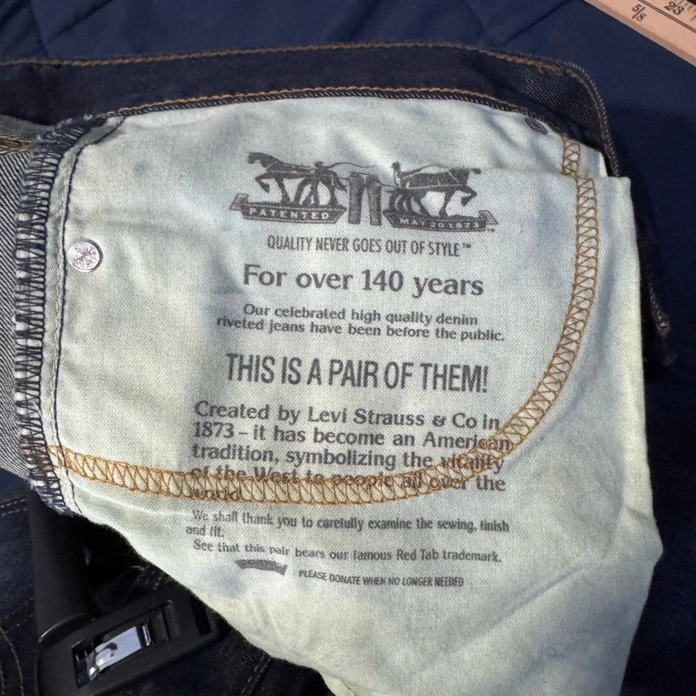 Levi's‎ 511 Men's Dark Blue Straight Jeans