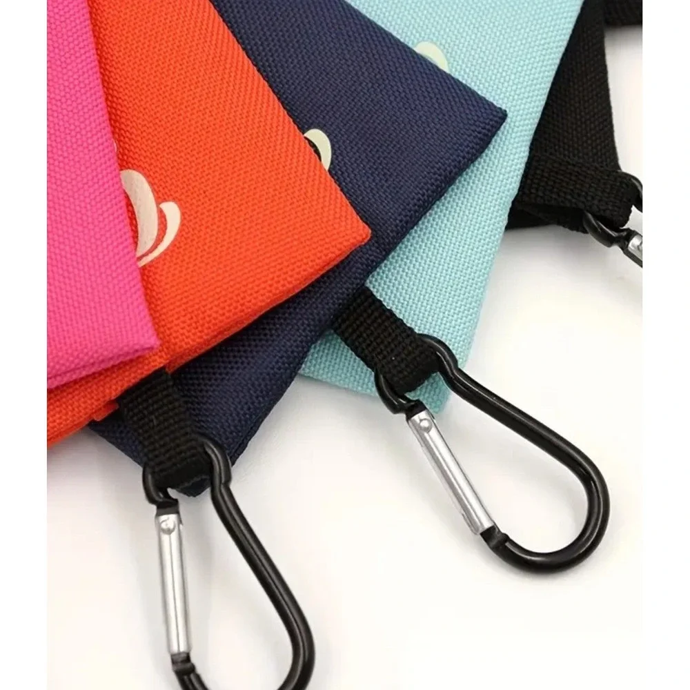 Oh Sh*t Canvas Dog Poop Bag Dispenser Clip-on Pet Waste‎ Bag Holder Black