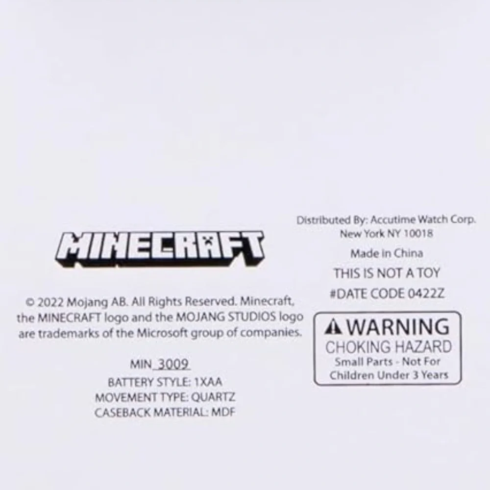 Minecraft wall clock