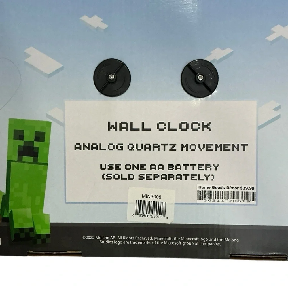 Minecraft wall clock