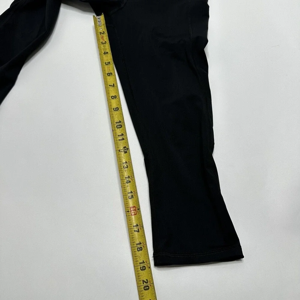Lululemon 4 Water Bound Crop Black Wamo Camo Barely Pink Bleached Coral Leggings