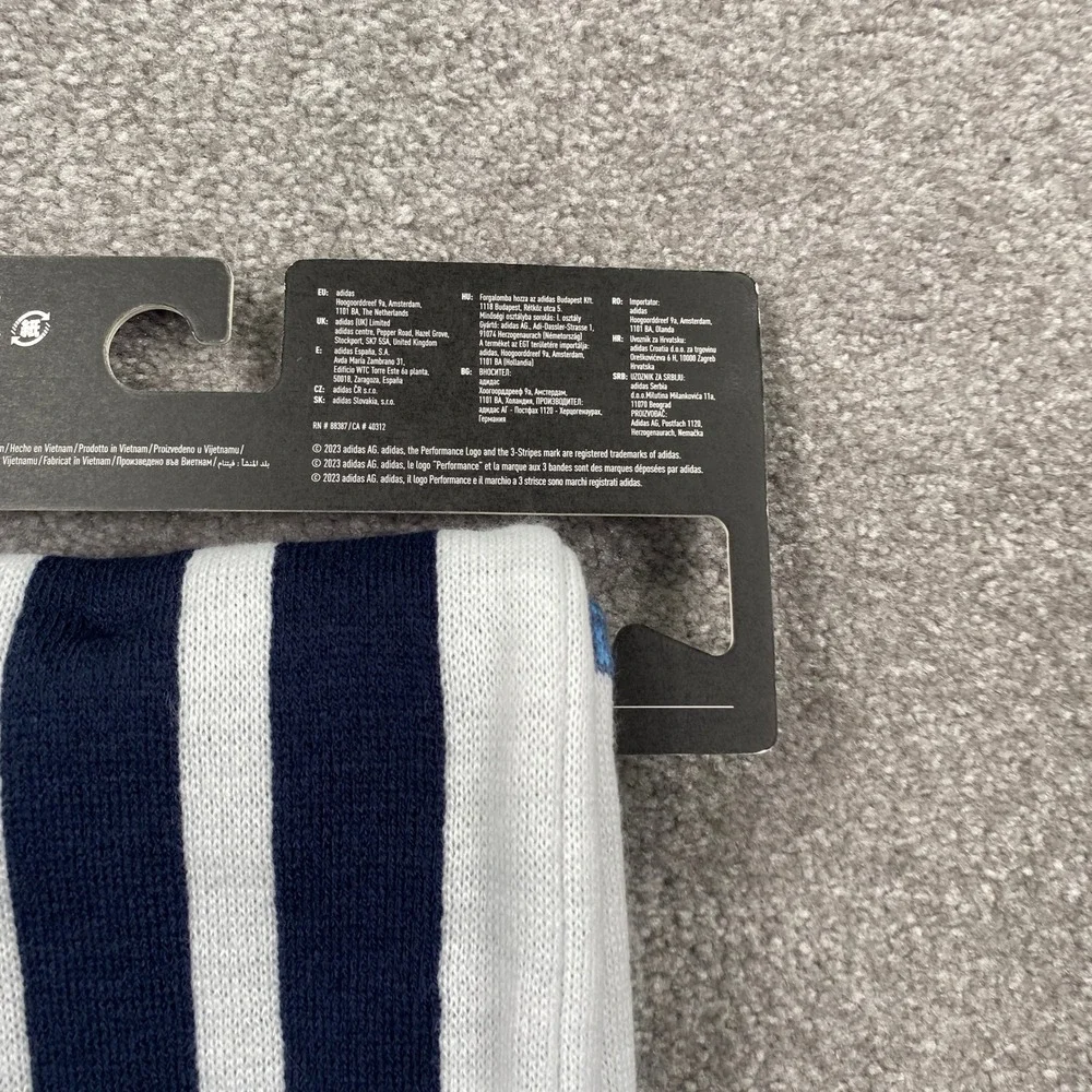 Adidas Argentina AFA Soccer Scarf Unisex OS White Blue 3-Star World Cup Knit