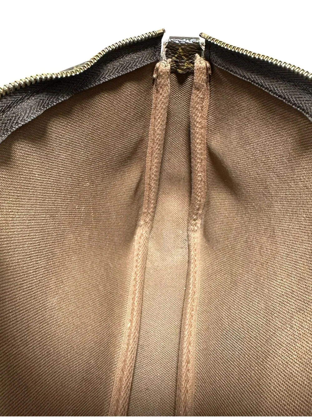 Louis Vuitton Monogram Canvas & Vachetta Leather Pochette Mini Bag with Dust Bag