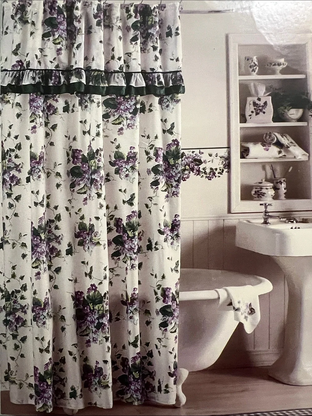Waverley Garden Room Sweet Violets Shower Curtain