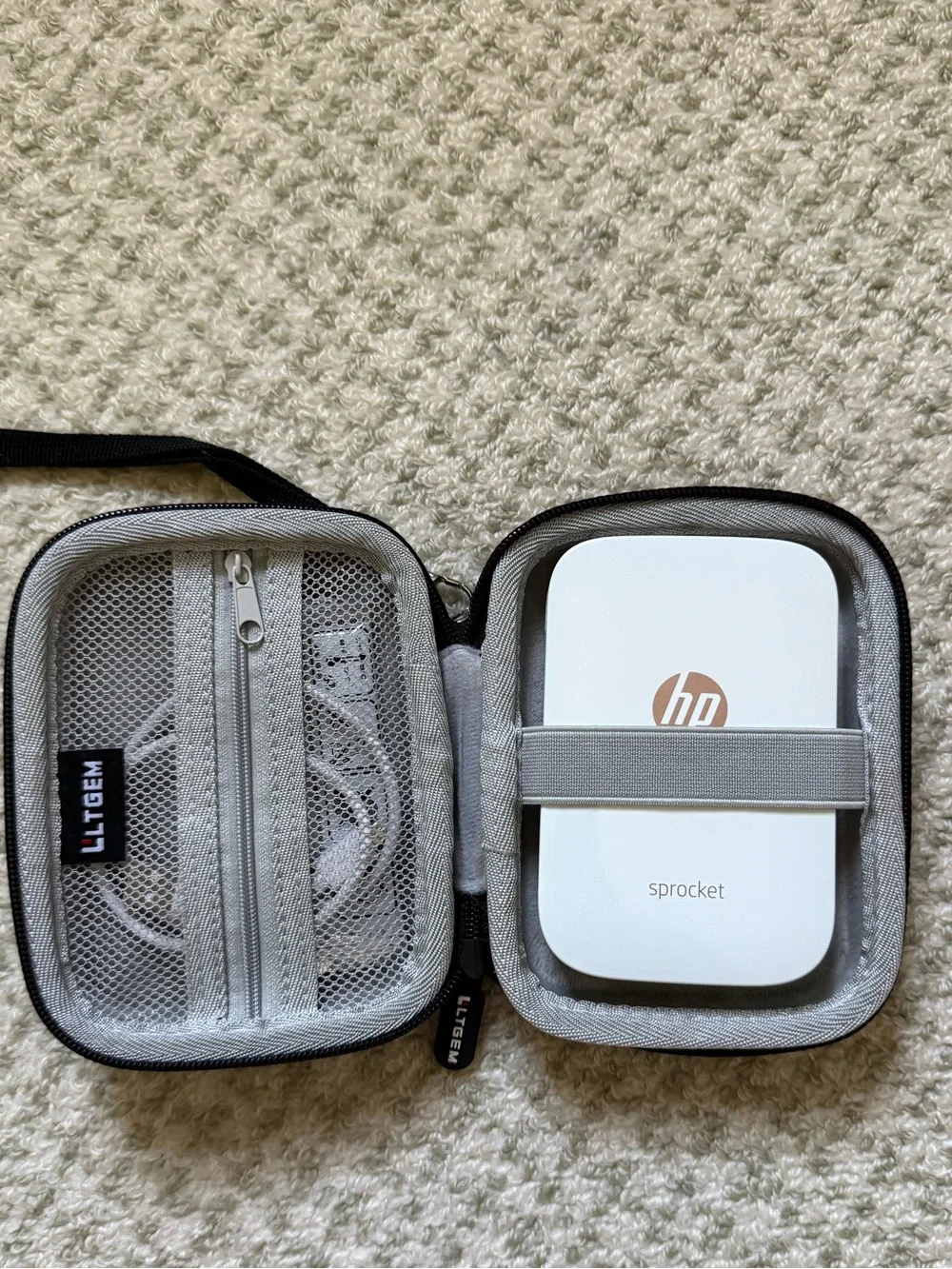 HP Sprocket Portable Photo Printer - White with Gold Logo