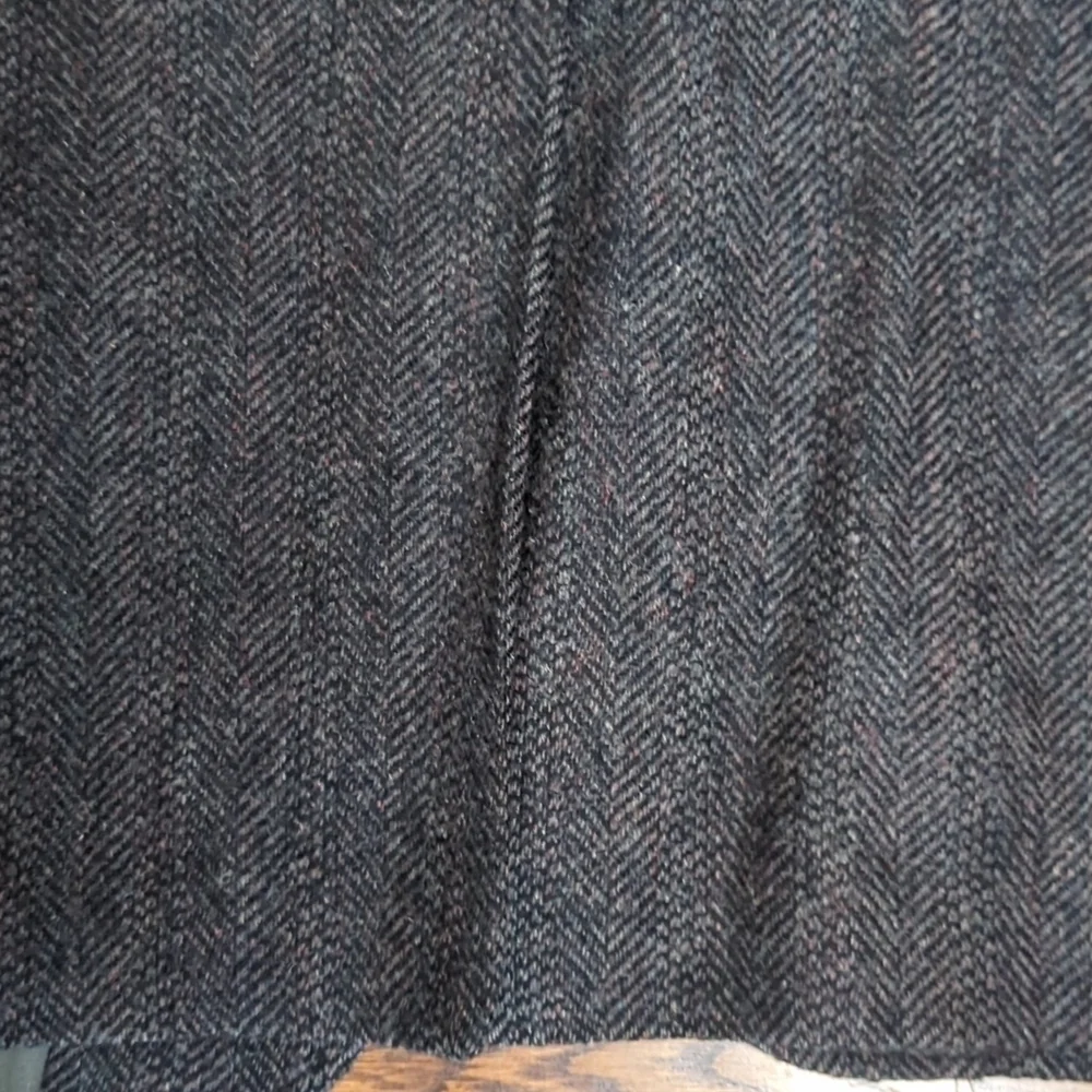 Vtg Pendleton Sports Coat quality heavy wool menswear print gray tweed Sz 46