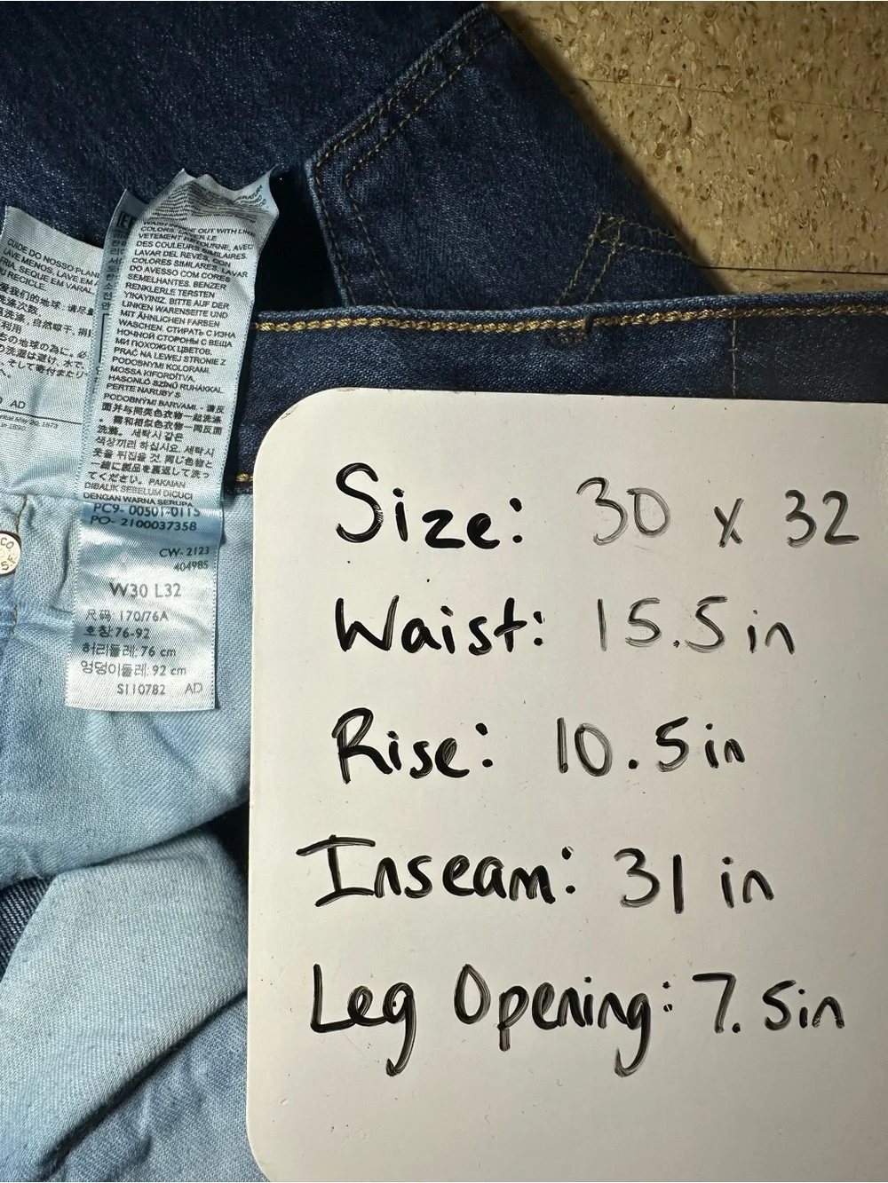 Levis color may