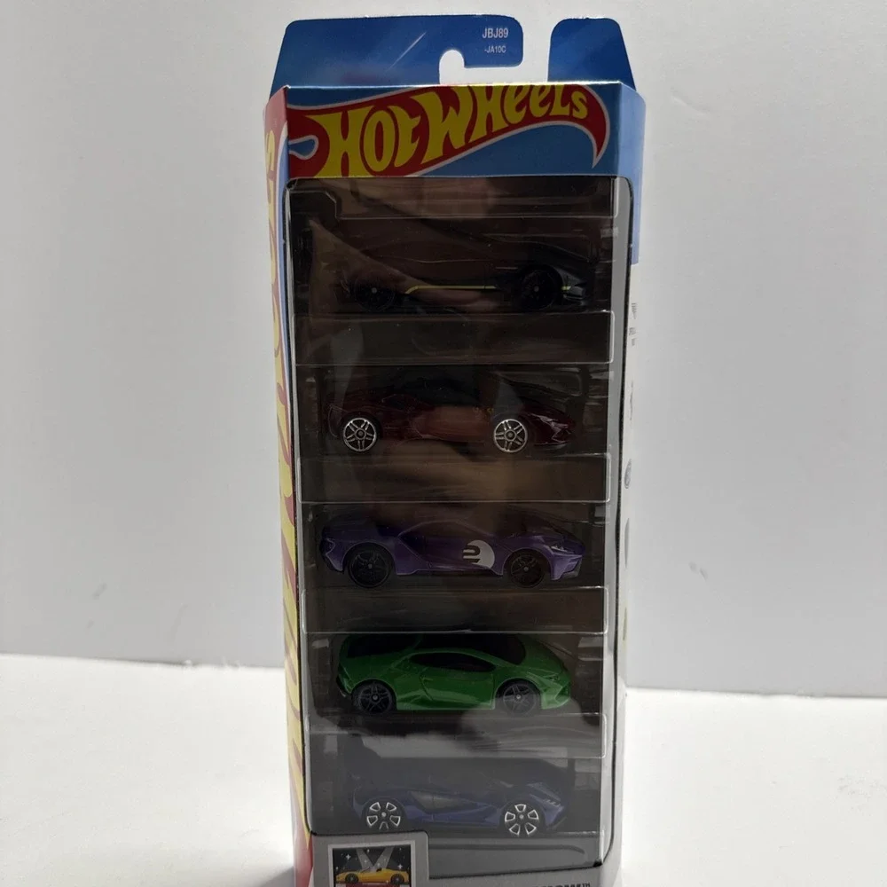 Hot Wheels 2025 HW Motor Show 5-Pack Ferrari Aston Ford Lamborghini Lotus