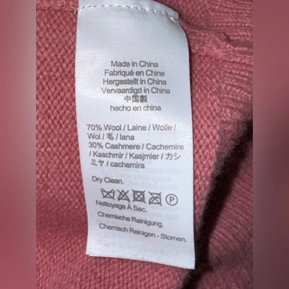 J Crew soft cashmere/wool mauve/pink sweater Size S. Slightly oversized.