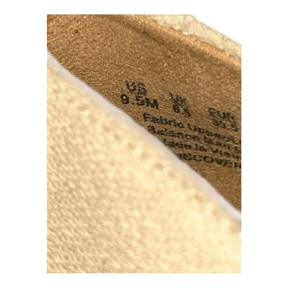 Dr. Scholl's Discovery Women's Espadrille Slip-Ons Cream Wedge Cotton Shoes