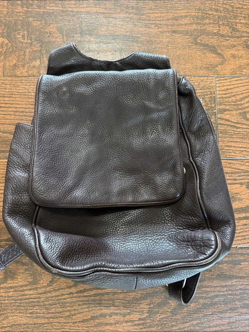 Ellington Dark Brown Leather Backpack