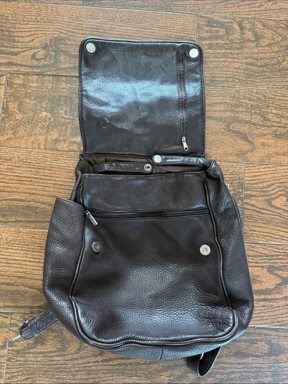 Ellington Dark Brown Leather Backpack
