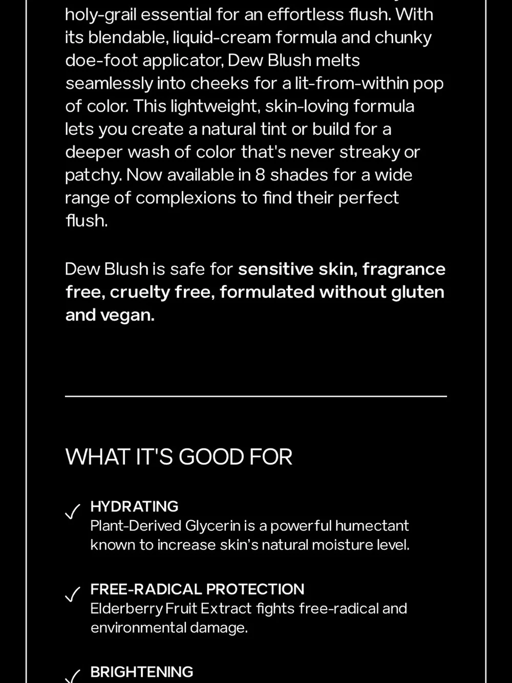 Saie Baby Blush Serum cool baby pink liquid blush