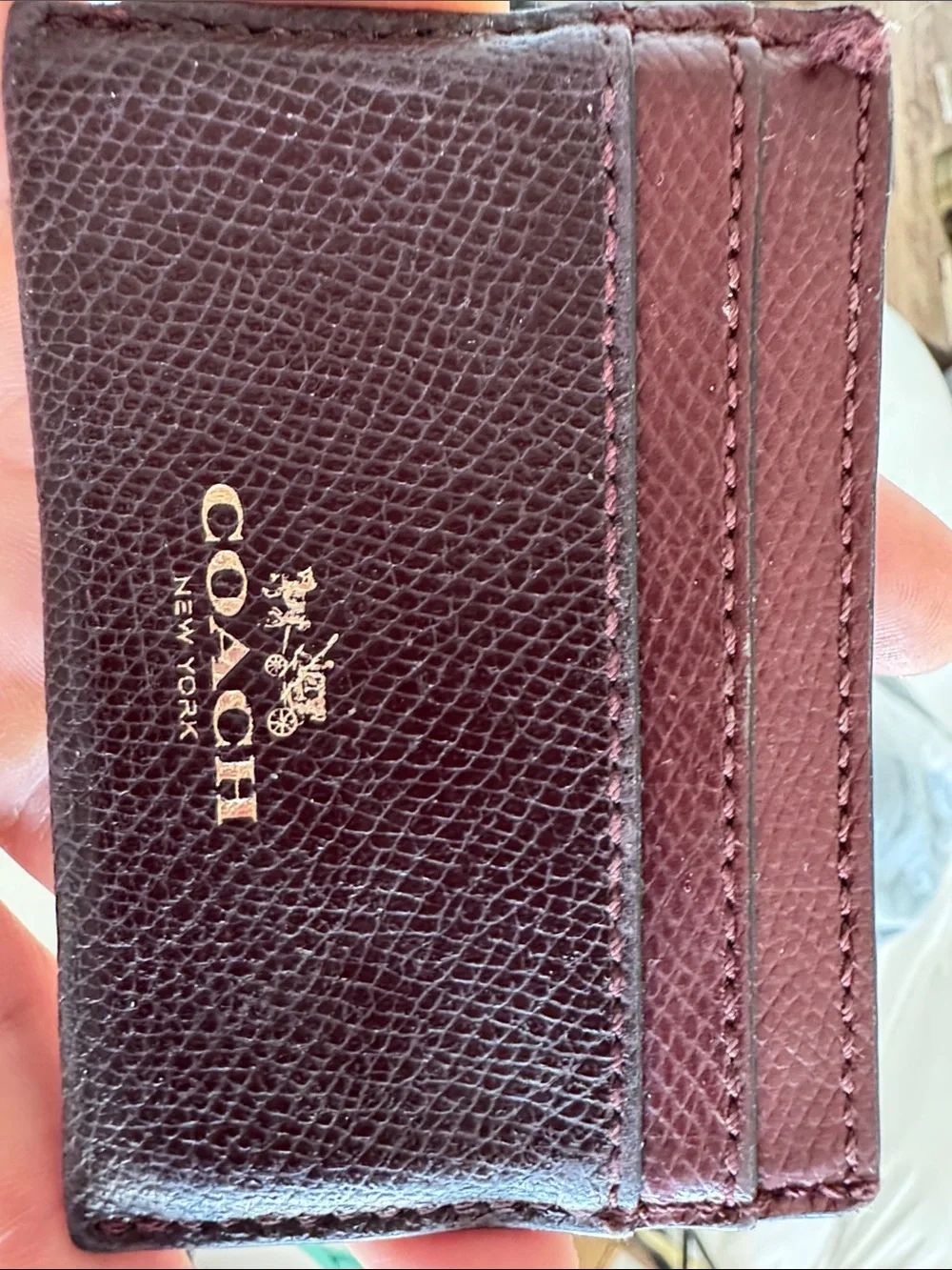 Coach slim card