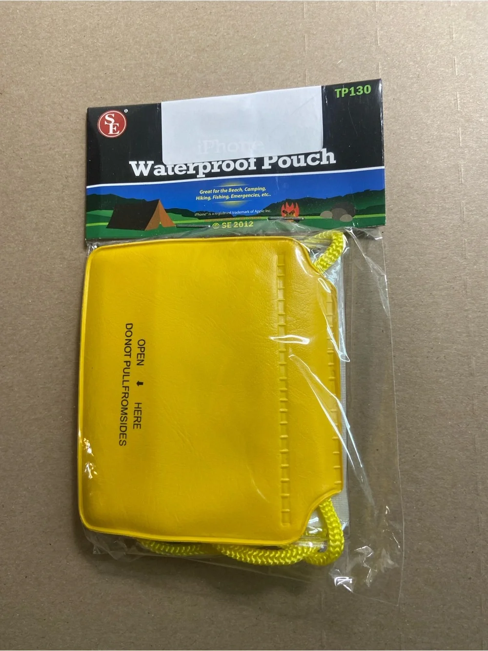 Water resistant Pouch Case for Cell Phones - Yellow