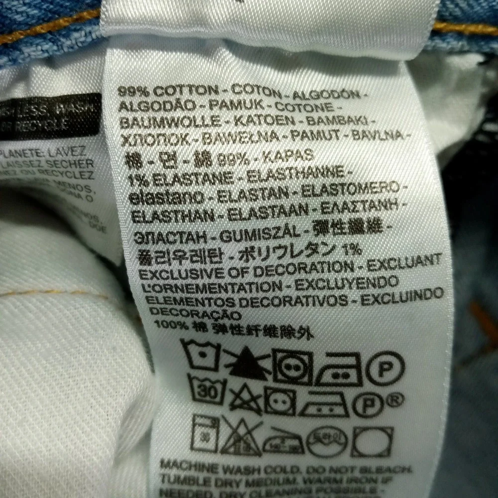 Levis waist material regular
