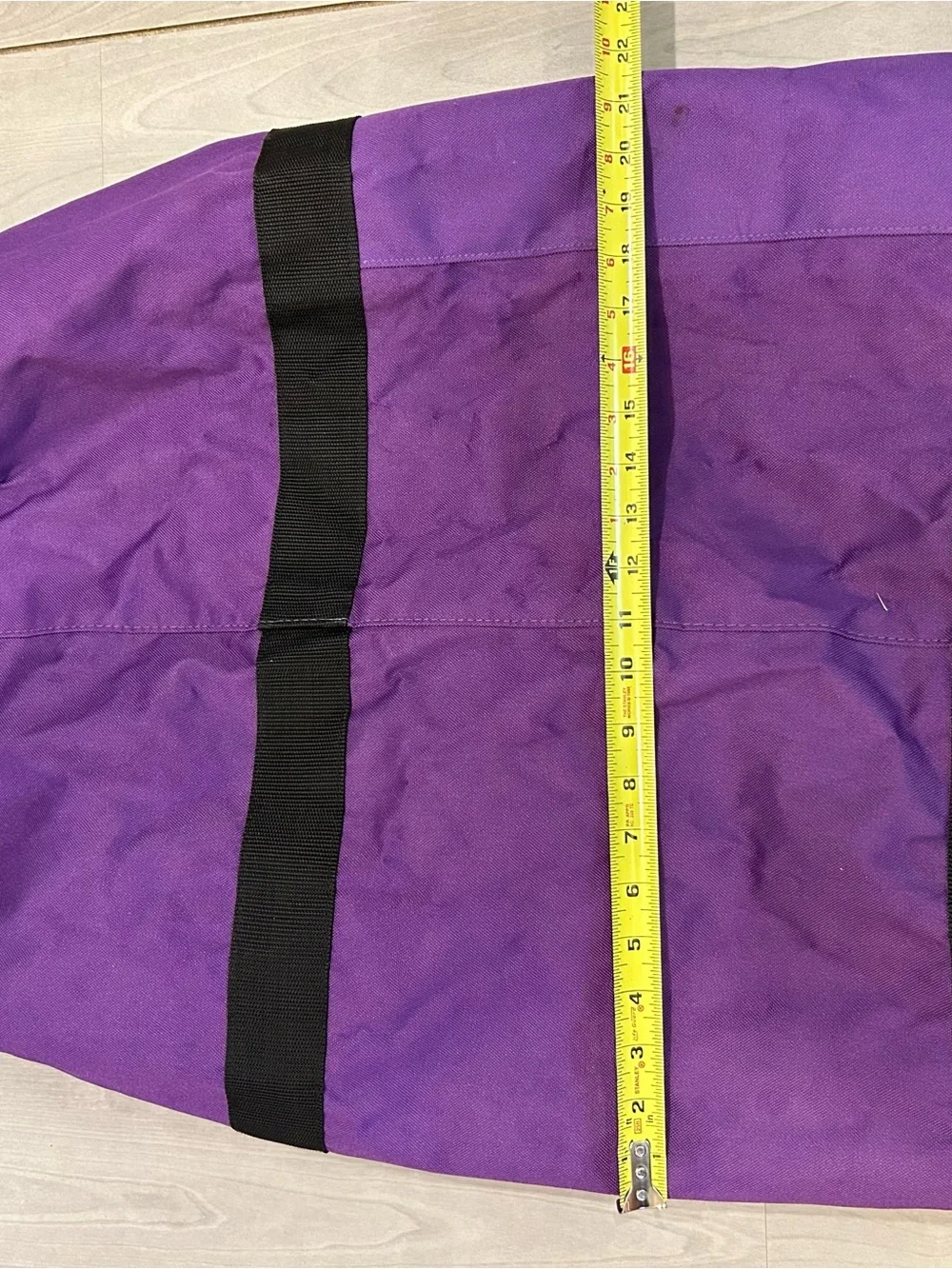 Vtg Llama Locomotor XXL Purple Duffle Bag 34” Travel Sports Equipment Gear Bag