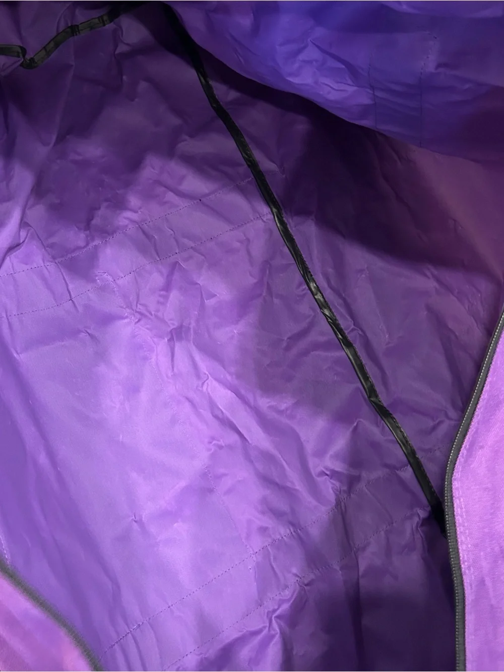 Vtg Llama Locomotor XXL Purple Duffle Bag 34” Travel Sports Equipment Gear Bag