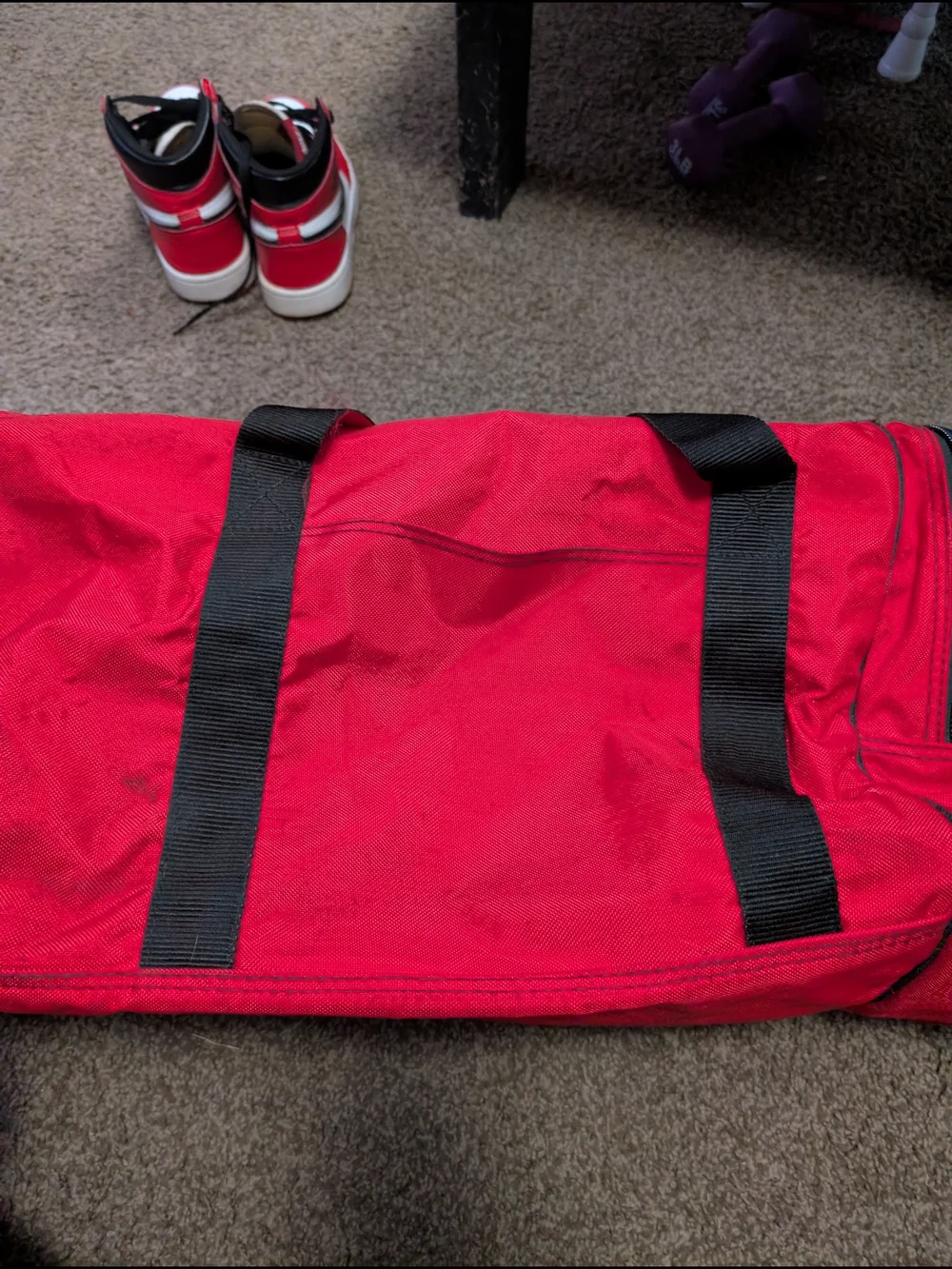 Vintage Marlboro Adventure Team Duffel Bag – Red Travel/Gym Bag
