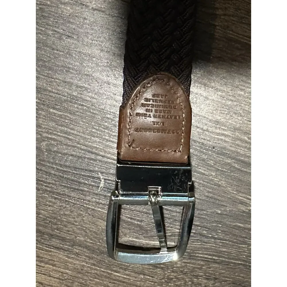 Tommy Bahama Men's Stretch Belt, Brown / Blue, Size L/XL (38-42)