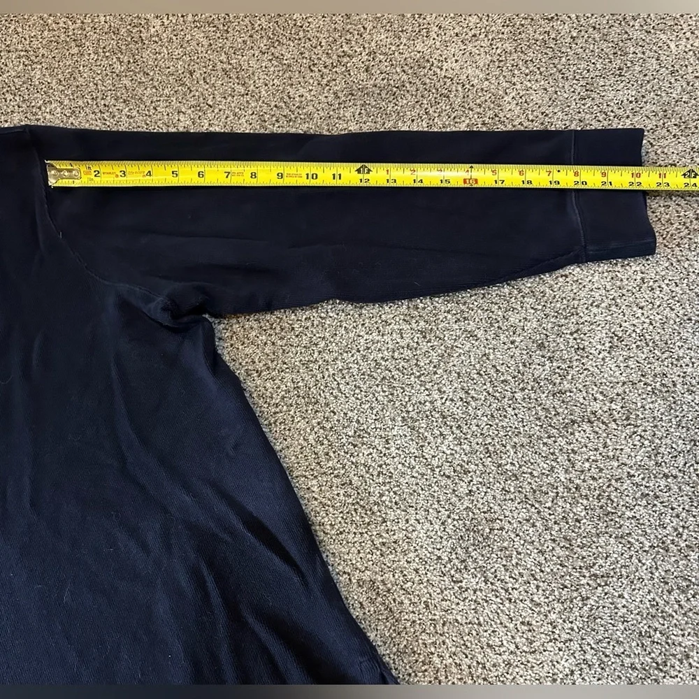 POLO RALPH LAUREN XXL Washed Navy Blue Mesh Knit 1/4 Quarter Zip R $138