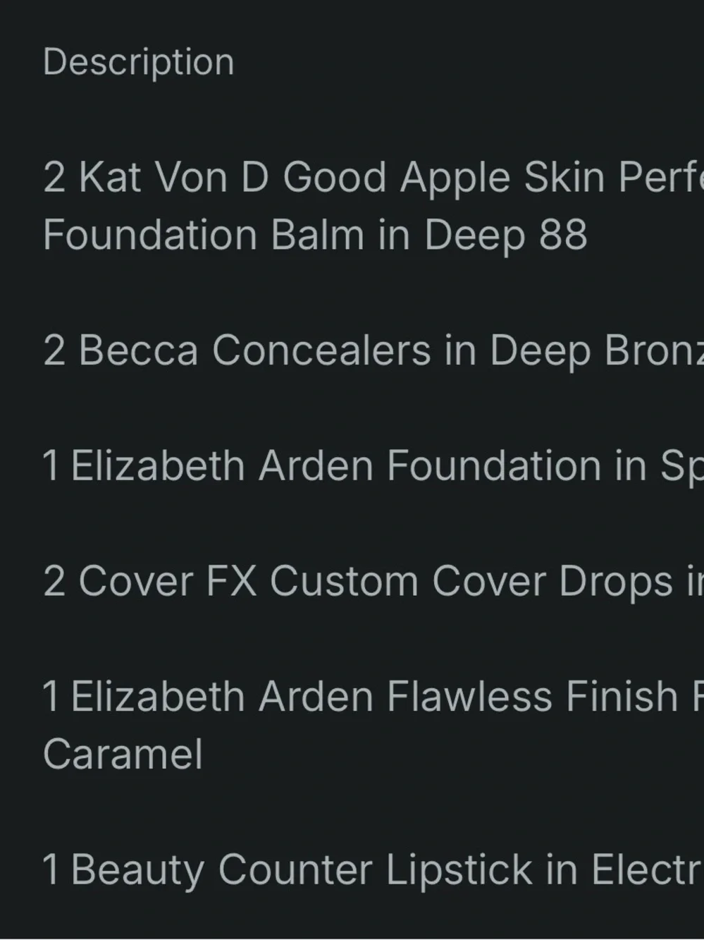 COVER FX 10 piece