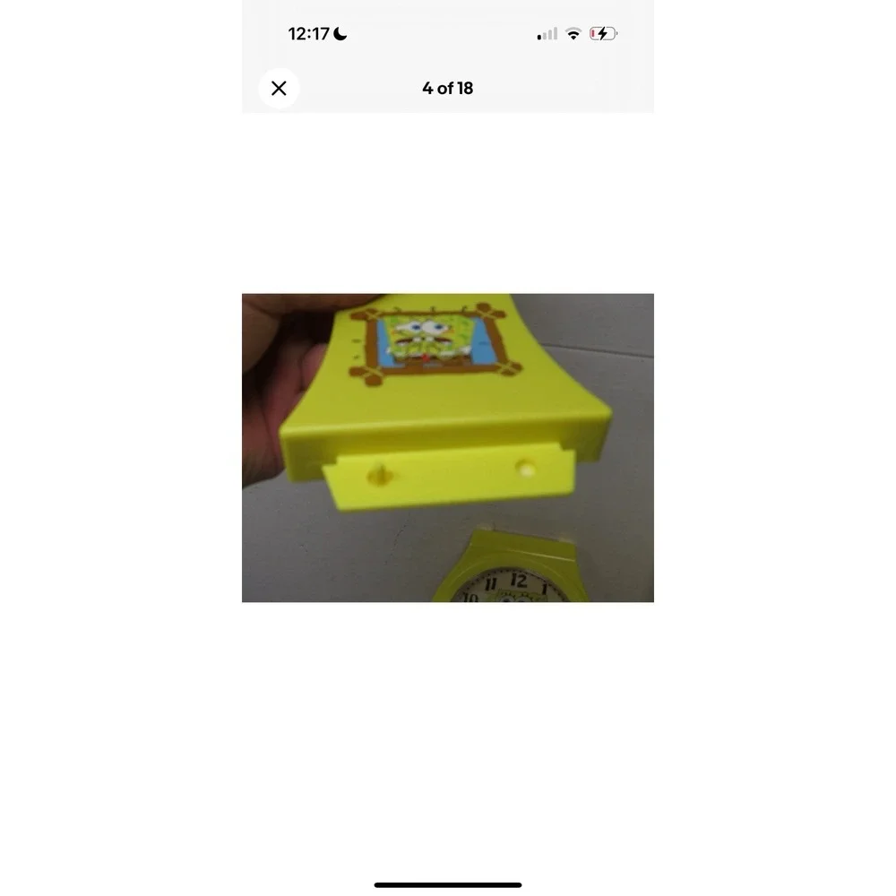 Nickelodeon Spongebob Squarepants Watch Wall Clock limited vintage 2004