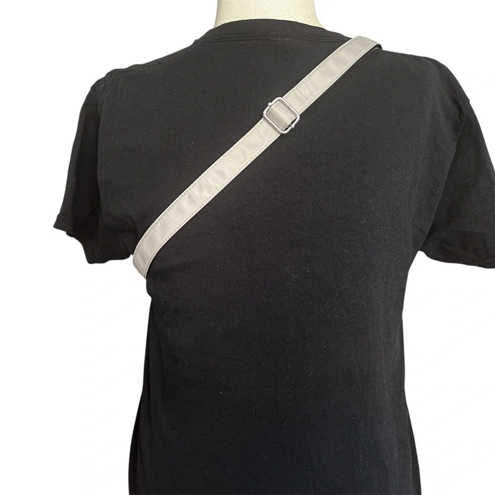 NWOT Inicat Crossbody Sling Bag Gray Travel Vacay Adjustable Nylon Utility