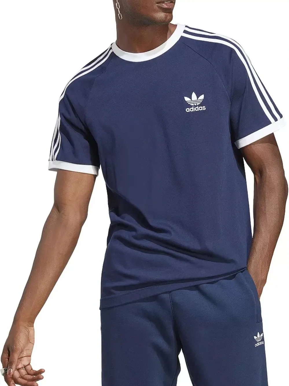 adidas Originals Men's Adicolor Classics 3-Stripes T-Shirt navy Night Indigo