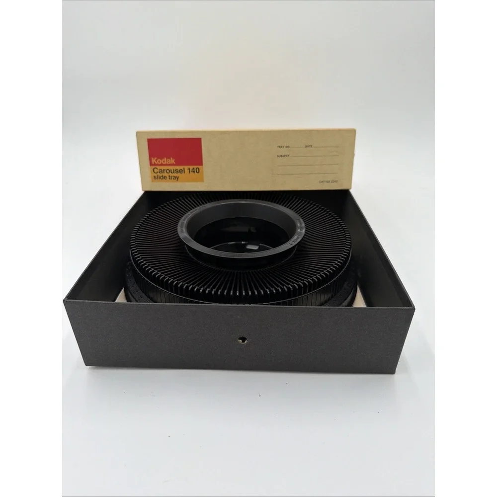 Vintage Kodak‎ Carousel Transvue 140 Slide Tray with Box