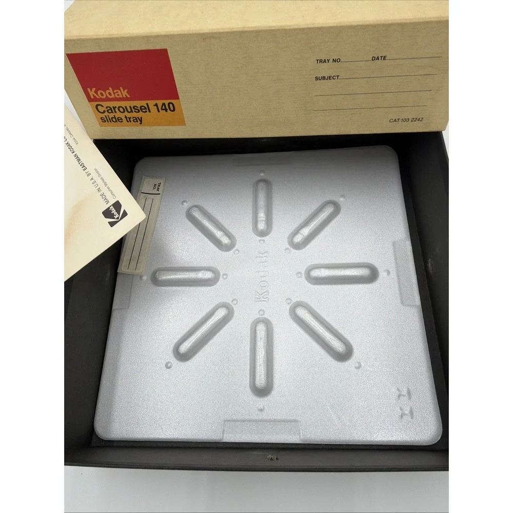 Vintage Kodak‎ Carousel Transvue 140 Slide Tray with Box