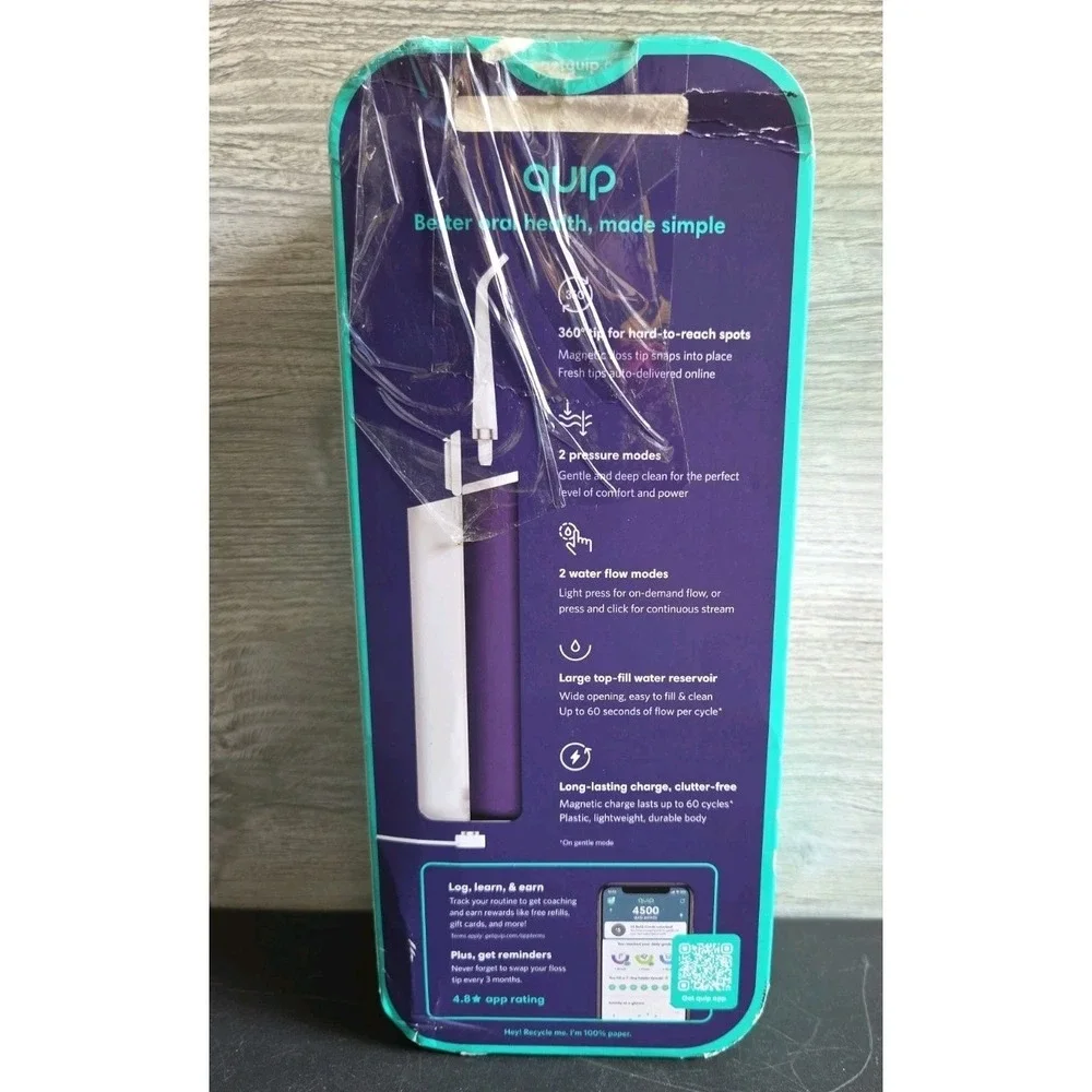 Quip rechargeable water